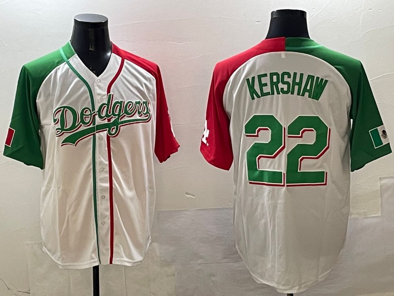 Men's Los Angeles Dodgers Clayton Kershaw #22 White Jersey